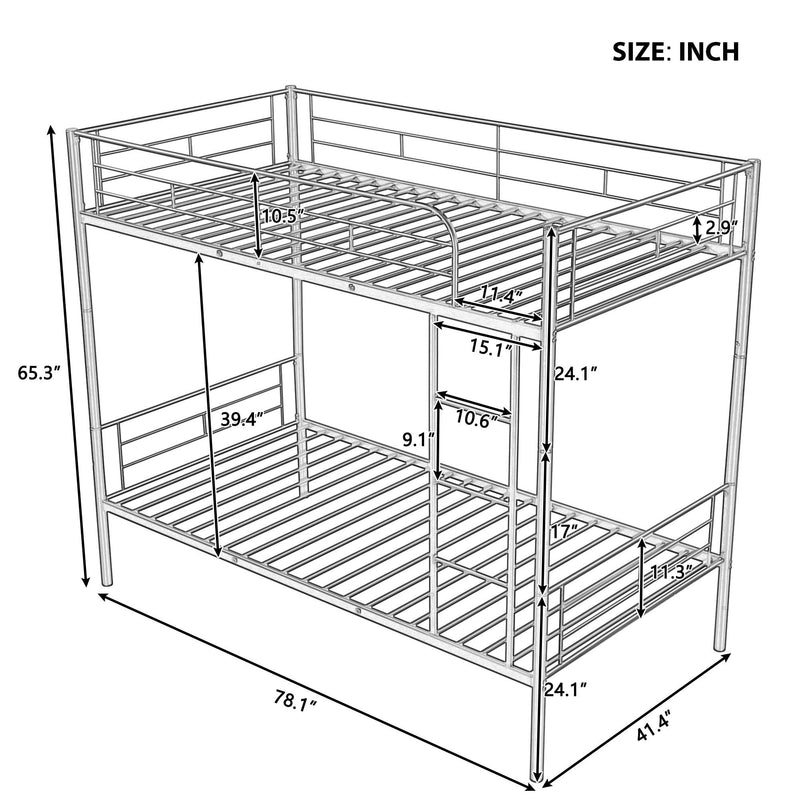 Steel Construction Bunk Bed - R&R Furniture Gallery (Fountain Valley, CA)