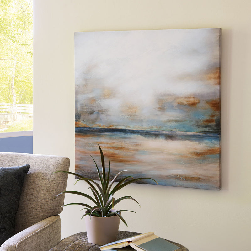 Weatheridge - Wall Art - Grey / Gold - R&R Furniture Gallery (Fountain Valley, CA)