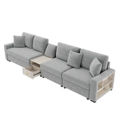 Modular Sofa Couch With Storage Armrest And Center Console - R&R Furniture Gallery (Fountain Valley, CA)