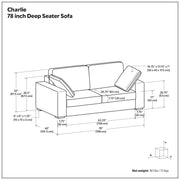 Charlie - Deep Seater Sofa - R&R Furniture Gallery (Fountain Valley, CA)