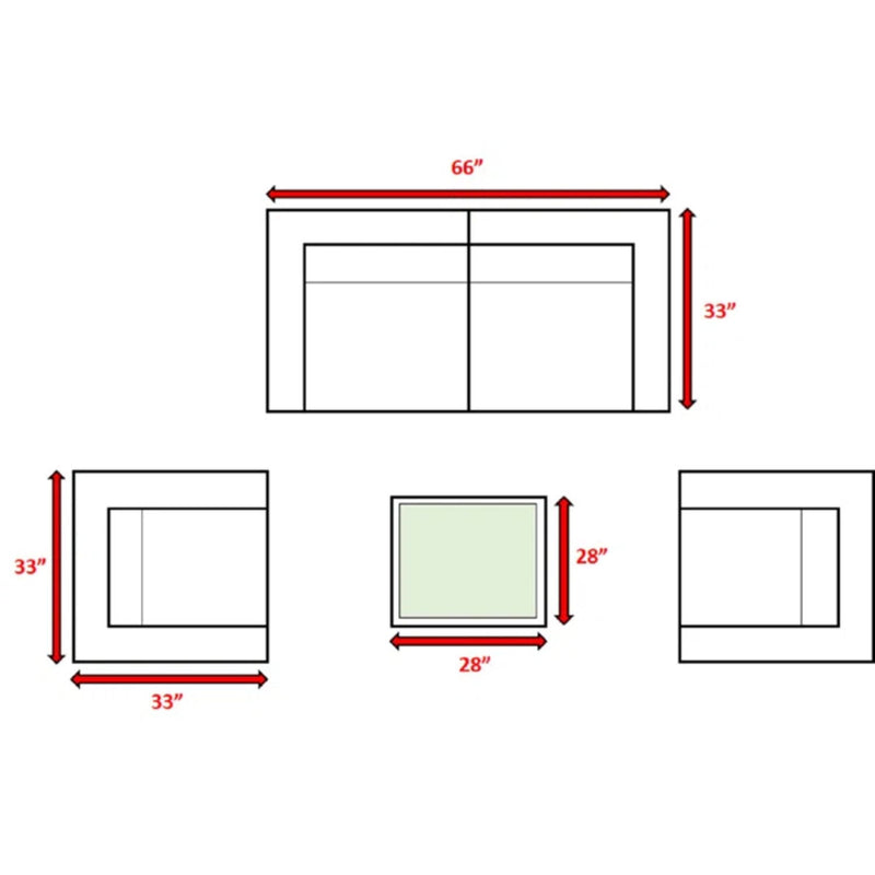 Wicker Seating Group Set With Table And Cushions - R&R Furniture Gallery (Fountain Valley, CA)