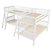 L Shaped Bunk Bed With Ladder - R&R Furniture Gallery (Fountain Valley, CA)