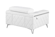 1140 - Top Grain Italian Leather Chair - R&R Furniture Gallery (Fountain Valley, CA)