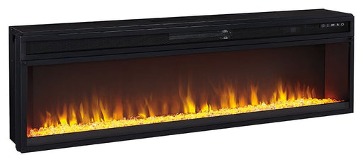 Entertainment Accessories - Wide Fireplace Insert - Black - R&R Furniture Gallery (Fountain Valley, CA)