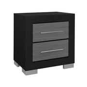 Elsa - 2 Toned Nightstand With Bar Handle And Spacious Drawers - R&R Furniture Gallery (Fountain Valley, CA)
