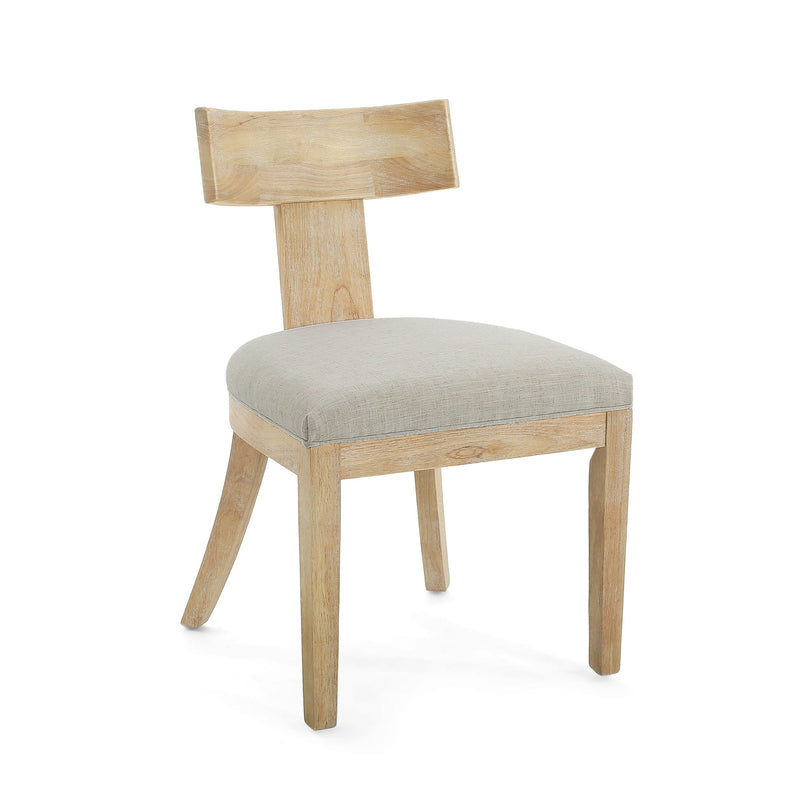 Contemporary Fabric Upholstered Side Dining Chairs Set With Curved Back - R&R Furniture Gallery (Fountain Valley, CA)