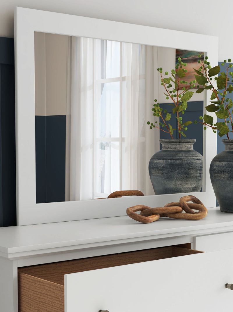 Bostwick Shoals - Bedroom Mirror - White - R&R Furniture Gallery (Fountain Valley, CA)