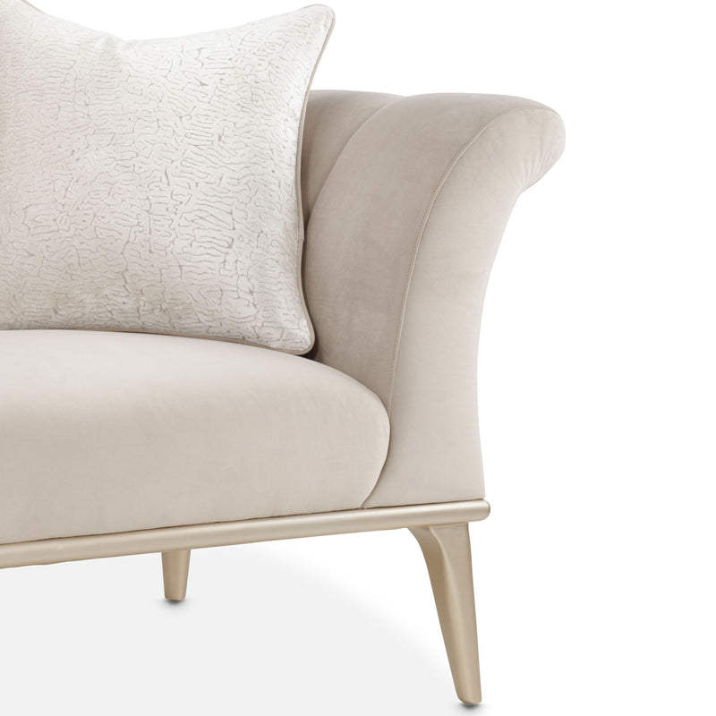 Yvette - Chair And A Half - Porcini / Medium Champagne - R&R Furniture Gallery (Fountain Valley, CA)