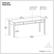 Hollander - Handcrafted Desk - R&R Furniture Gallery (Fountain Valley, CA)