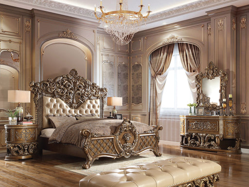 Constantine - Nightstand - Brown & Gold - R&R Furniture Gallery (Fountain Valley, CA)