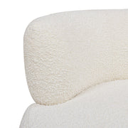 Fuji - 360 Swivel Low Barrel Back Accent Chair - Ivory White - R&R Furniture Gallery (Fountain Valley, CA)