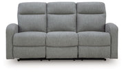 Gauntlet - Reclining Sofa - Sterling - R&R Furniture Gallery (Fountain Valley, CA)