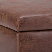 Owen - Upholstered Rectangular Storage Ottoman - R&R Furniture Gallery (Fountain Valley, CA)