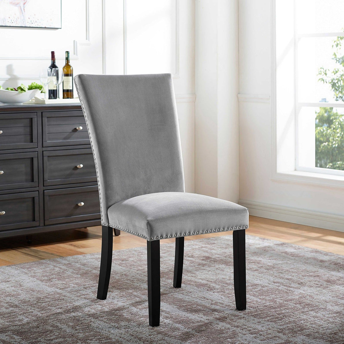 Kian I - Side Chair, Light Gray (2/CTN)
