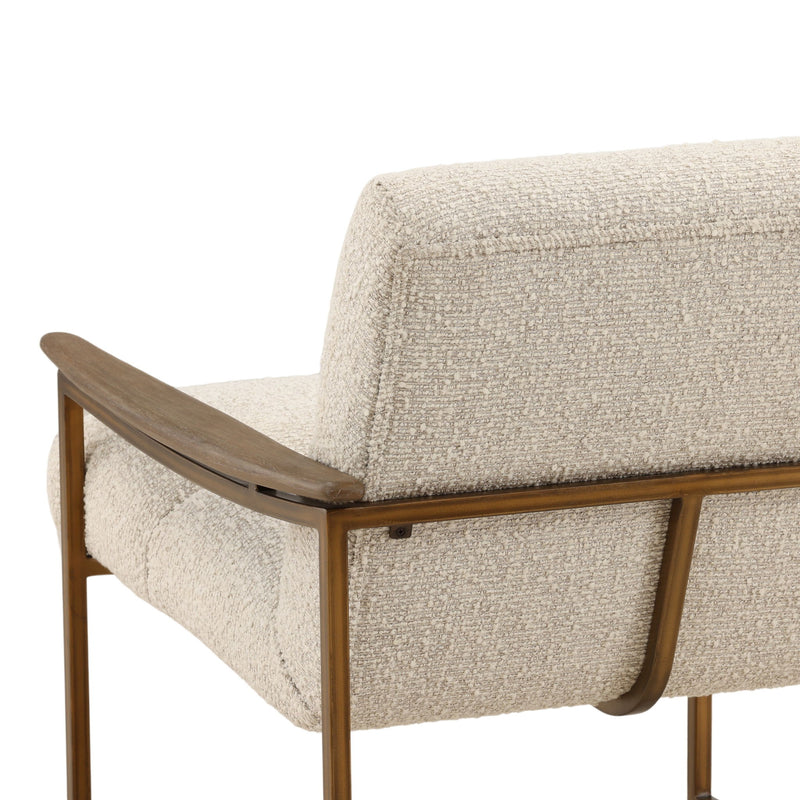 Rue - Occasional Chair - Barley Cream And Brown
