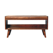 Solid Wood Bench With Upholstered Sea - R&R Furniture Gallery (Fountain Valley, CA)