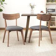 Mid Century Upholstered Dining Chairs (Set of 2) - R&R Furniture Gallery (Fountain Valley, CA)