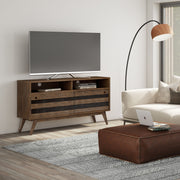 Clarkson - TV Stand - Rustic Natural Aged Brown - R&R Furniture Gallery (Fountain Valley, CA)