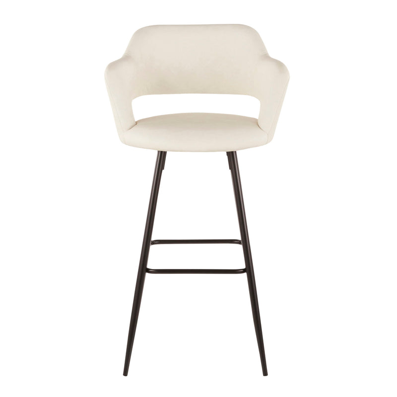 Set of two Lumi Source Margarite contemporary barstools with sleek design and comfortable seating for modern home bars or kitchens.