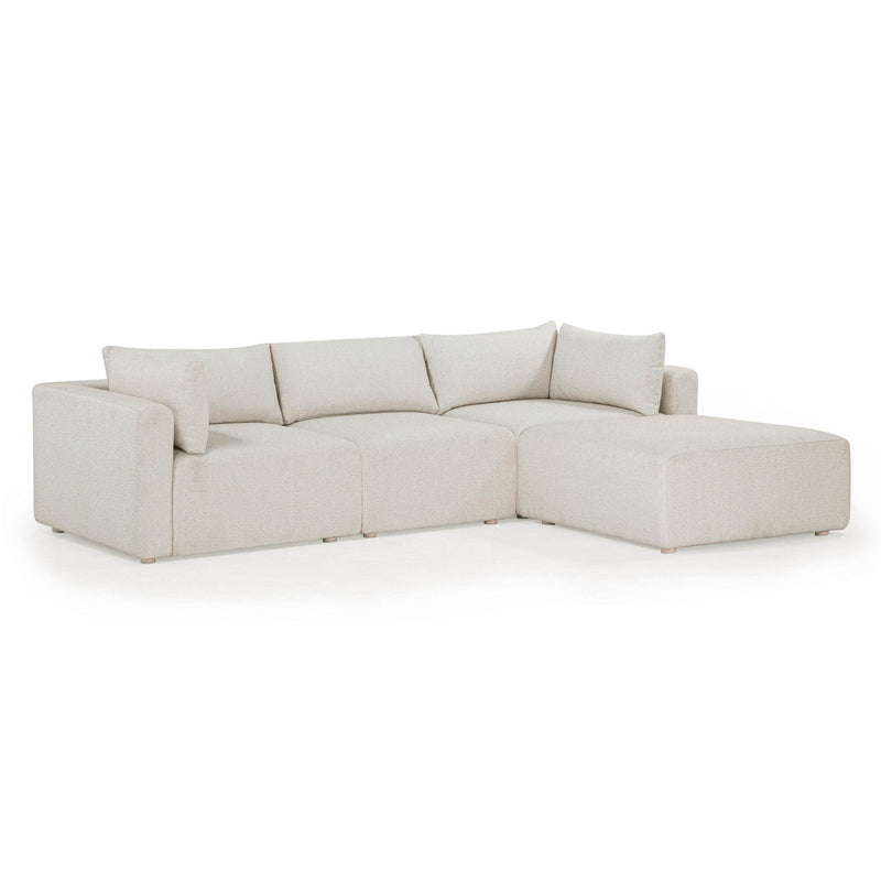Hangover - Outdoor Modular Sectional - Cream - R&R Furniture Gallery (Fountain Valley, CA)
