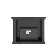 Nysa - 40" Fireplace - Mirrored & Faux Crystals - R&R Furniture Gallery (Fountain Valley, CA)