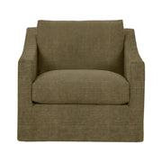 Classic Home Kipton swivel chair with a cushioned seat and backrest, featuring a modern design and a swivel base.