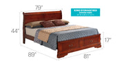 Upholstered Panel Sleigh Bed Design - R&R Furniture Gallery (Fountain Valley, CA)