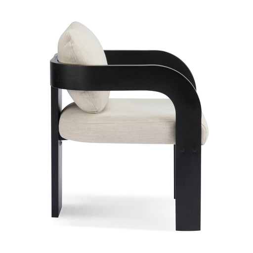 Dining Chairs With Pillow Back (Set of 2) - Beige / Black - R&R Furniture Gallery (Fountain Valley, CA)