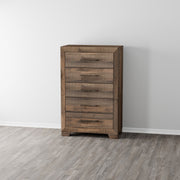 5 Drawer Chest With Casual Style - Brown - R&R Furniture Gallery (Fountain Valley, CA)