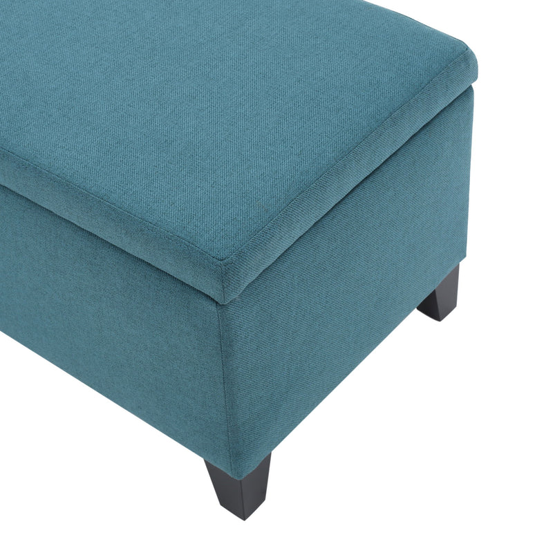 Contemporary Storage Ottoman Bench With Upholstery - R&R Furniture Gallery (Fountain Valley, CA)
