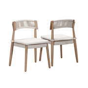 Gata - Outdoor Dining Chair (Set of 2) - Cream - R&R Furniture Gallery (Fountain Valley, CA)