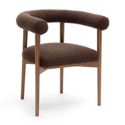 Spara - Performance Boucle Dining Chair - Chocolate Brown - R&R Furniture Gallery (Fountain Valley, CA)