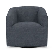 Classic Home Vernon swivel chair with plush fabric upholstery and a contemporary design, shown from a side angle.
