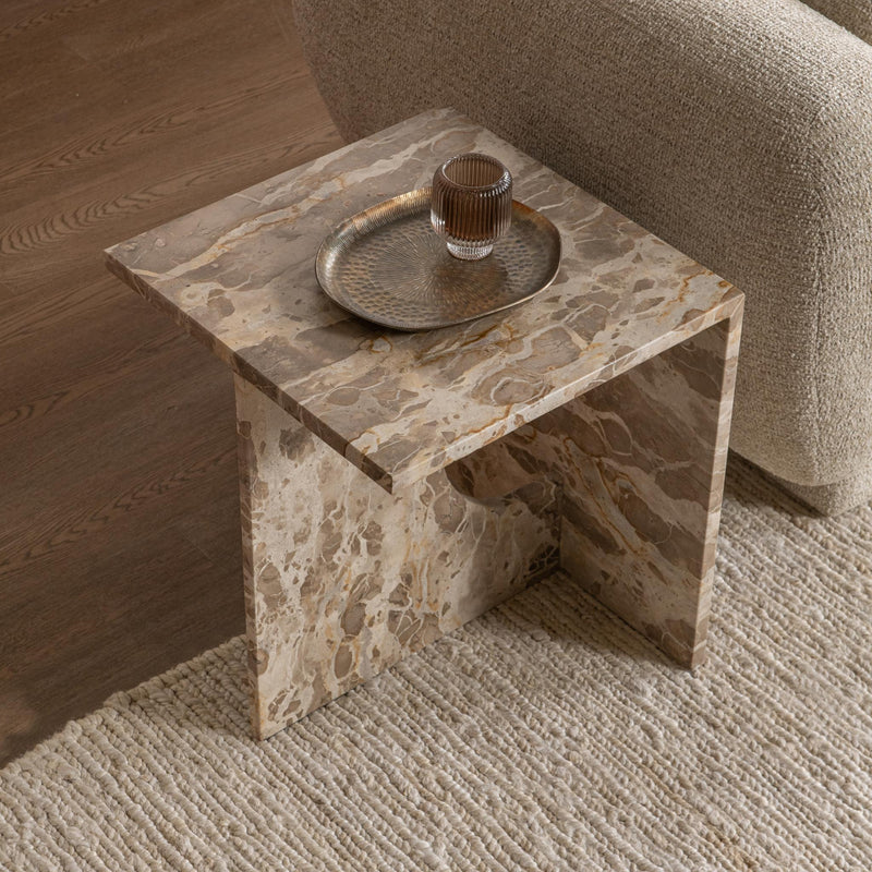 Jaylani - Square End Table - Desert Drift