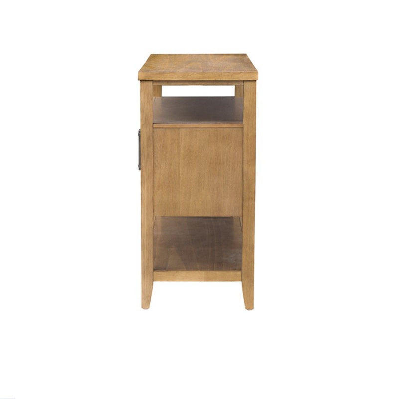 Naomi - 2 Door Storage Console Table With Ample Shelving - Natural - R&R Furniture Gallery (Fountain Valley, CA)