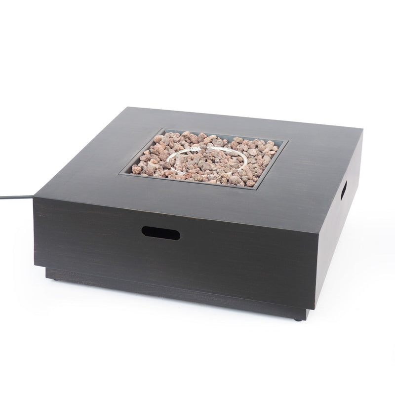 Modern Square Fire Pit With 50, 000 Btu