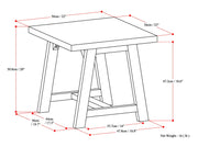 Sawhorse - Handcrafted End Table - R&R Furniture Gallery (Fountain Valley, CA)