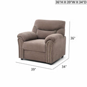 Hamilton - Chair With Hand Applied Nailhead Trim And Pillow Top Arm Cushions - R&R Furniture Gallery (Fountain Valley, CA)