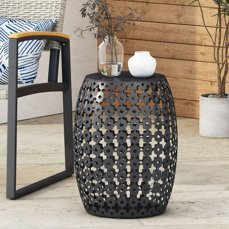 Modern Design, Metal End Table, Large - R&R Furniture Gallery (Fountain Valley, CA)