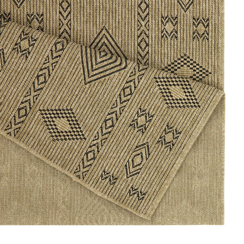Earth - 7'10" X 10'3" Indoor, Outdoor Area Rug - Natural / Black - R&R Furniture Gallery (Fountain Valley, CA)