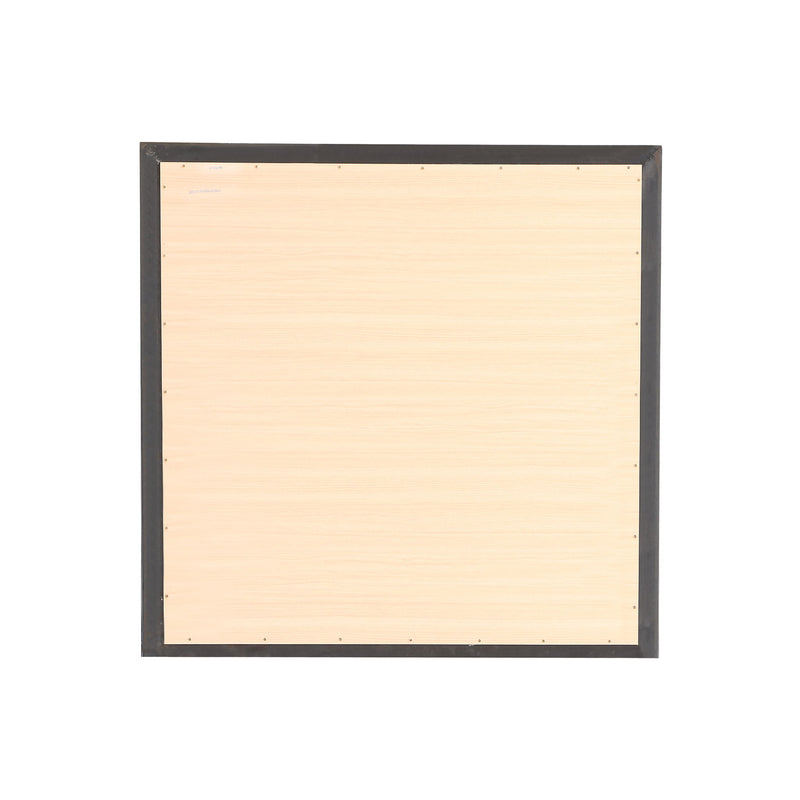 Modern design Burlington wall mirror by Glory Furniture featuring a sleek transitional frame, hanging on a neutral wall.