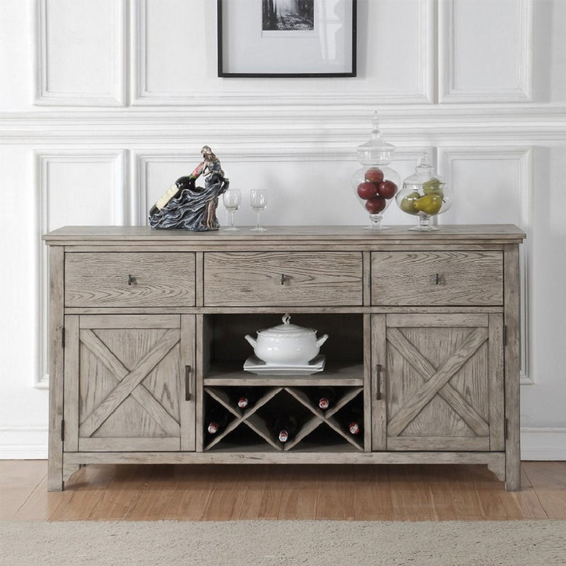 Rocky - Server - Gray Oak - R&R Furniture Gallery (Fountain Valley, CA)