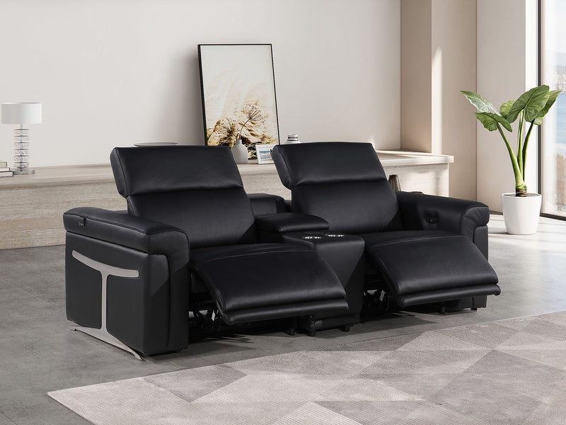 1126 - 3-Piece Modular Power Reclining Loveseat In With 2 Power Recliners & Power Headrests