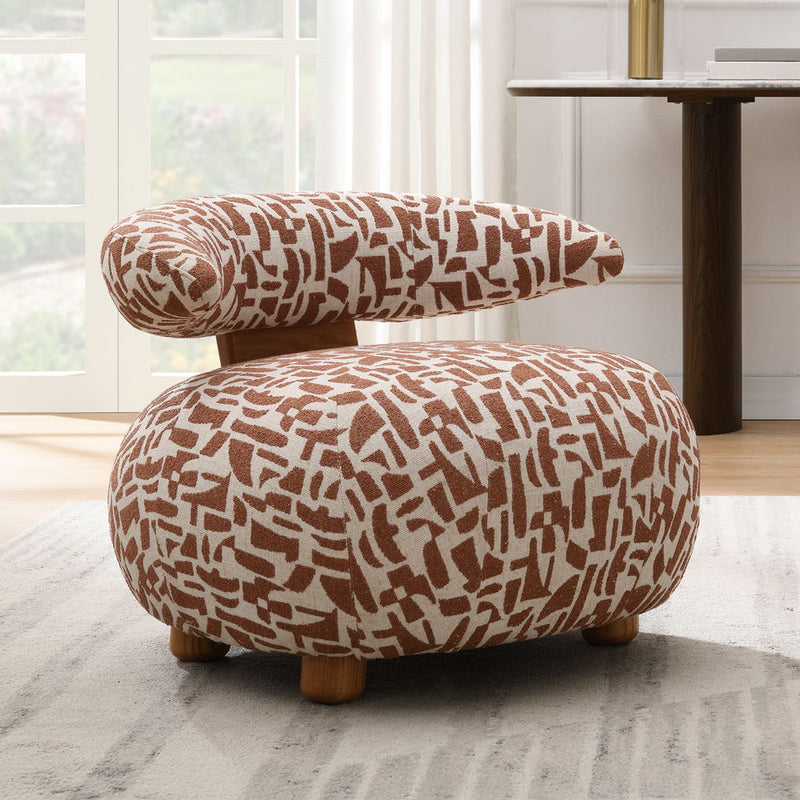 Lynn - Accent Chair - Brown - R&R Furniture Gallery (Fountain Valley, CA)