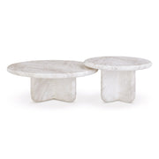 Juju - Nesting Indoor / Outdoor Coffee Tables (Set of 2) - White - R&R Furniture Gallery (Fountain Valley, CA)