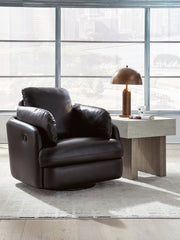 Modmax II - Swivel Glider Recliner - Black - R&R Furniture Gallery (Fountain Valley, CA)