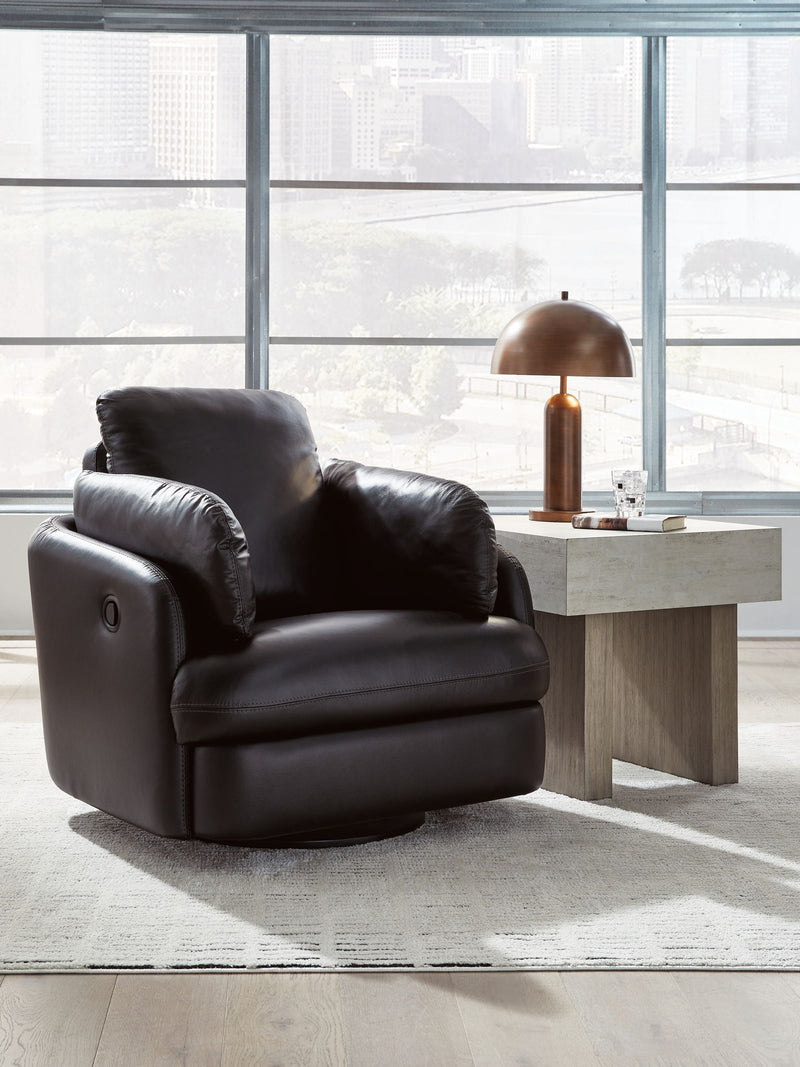 Modmax II - Swivel Glider Recliner - Black - R&R Furniture Gallery (Fountain Valley, CA)