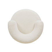 Fuji - 360 Swivel Low Barrel Back Accent Chair - Ivory White - R&R Furniture Gallery (Fountain Valley, CA)