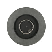 Round iron fire pit by Noble House with 40,000 Btu burner for outdoor heating and ambiance.
