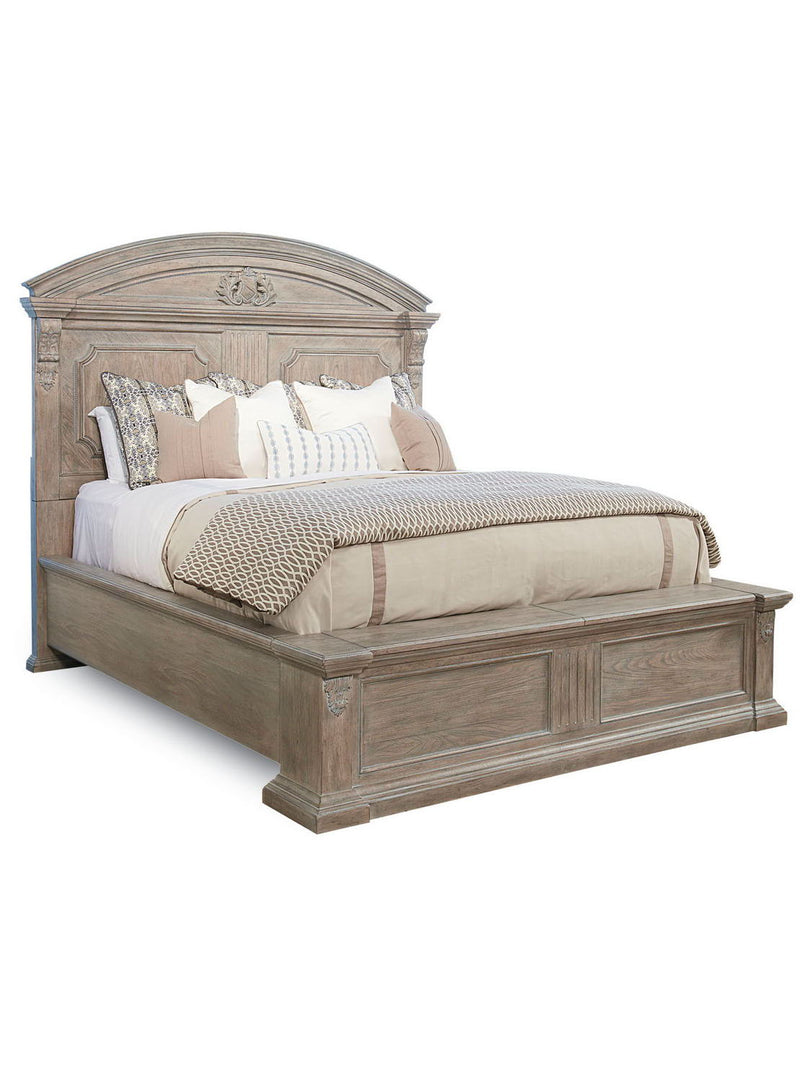 Arch Salvage 5/0 Chambers Panel Bed-Parch